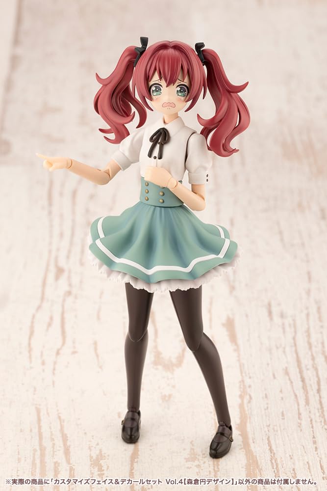 Kotobukiya "Sousai Shojo Teien" Customized Face & Decal Set Vol. 4 [Madoka Morikura Design] Approximately 18mm Tall 1/10 Scale Plastic Model