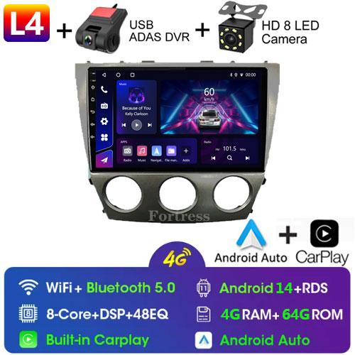 8 CORE Car Radio 2 Din Android 13 For Toyota Camry 40 2007-2011 Autoradio Multimedia Blu-ray IPS Screen Navigation GPS Carplay