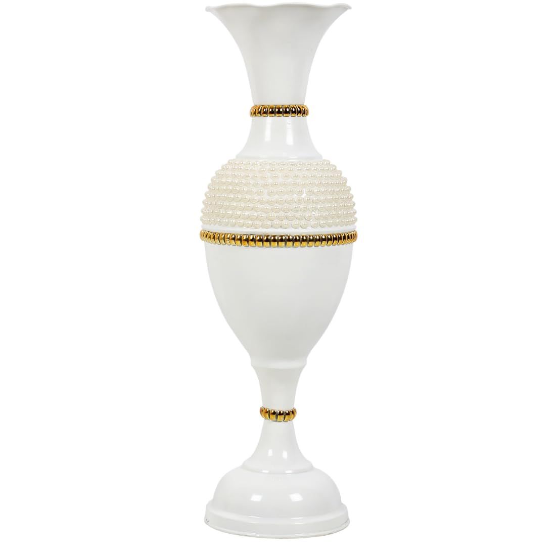 

Большая напольная ваза для цветов для угла гостиной - 24 дюйма в длину белый