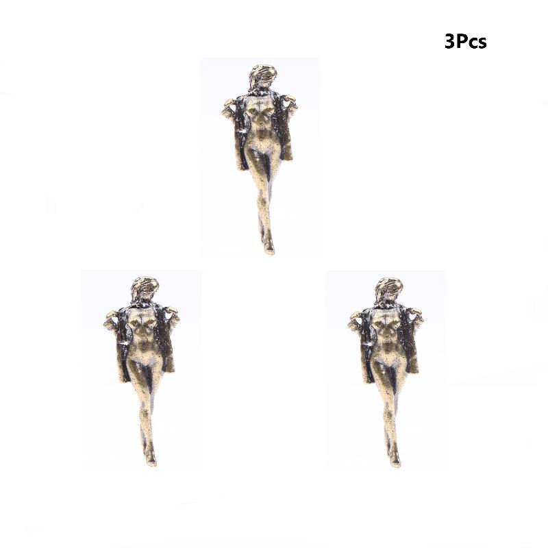 Retro Messing Schönheit Weibliche Puppe Figur Modell Sexy Schönheit Statue Kreatives Handwerk Schreibtischornament Büro Heimdekoration Geschenk