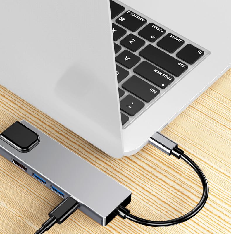 5 In1 Usb C Hub Splitter USB Data USB3.0 HUB Adapter Docking Station Type c 3.0 Type-c Data Hub for Computer Laptop