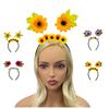New Sunflower Simulation Flower Headband, Harvest Festival Sunflower Headband, Maple Leaf Daisy Headband with Spring