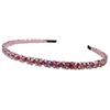 Rhinestone Headband Handmade Rustproof Metal Rhinestone Women Beaded Hair Hoop for Ceremonies