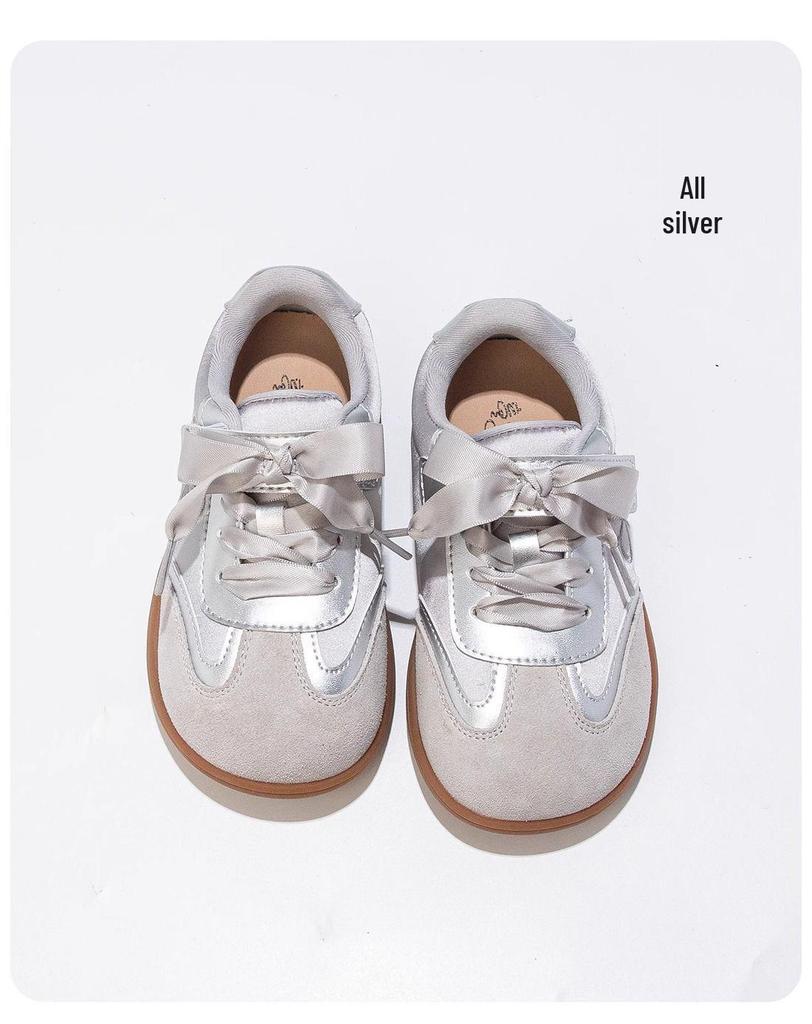 Girls' De Xun Autumn/Winter 2025 Lightweight Suede Sneakers - Big Girls' Casual Skate Shoes