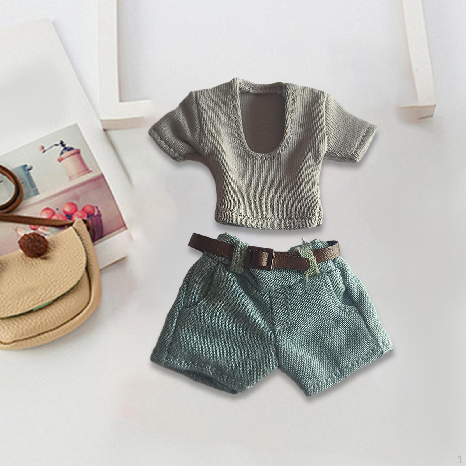 

Экшн-фигурки в масштабе 1/12, одежда, футболка, шорты, комплект кукольной одежды для женской фигуры 6 дюймов style A