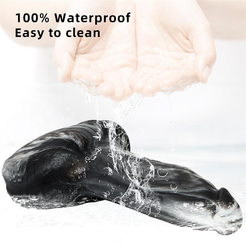 Mixed Color Liquid Silicone Simulation Large Phallus Dildo Female Masturbator Rear Court Anal Plug Expansion Anal Phallus