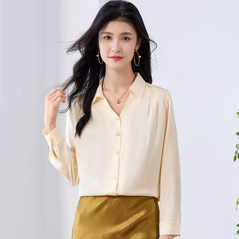 Women's Premium Mulberry Silk Long-Sleeve Blouse
