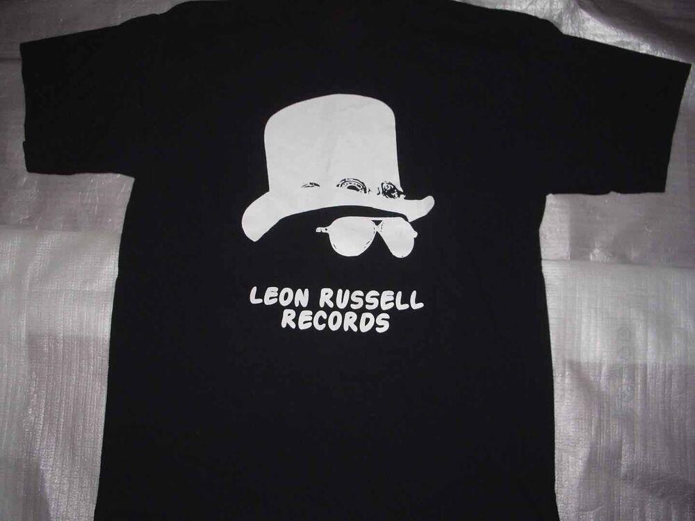 Retro LEON RUSSELL Shirt Short Sleeve Black Unisex S-2345XL Unisex T-Shirt L