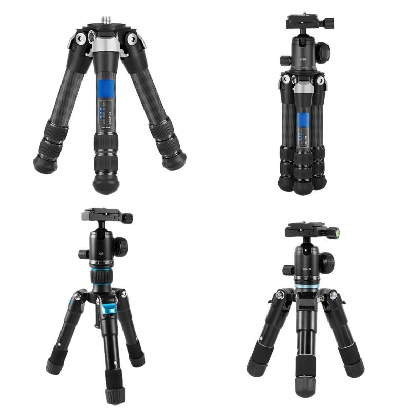 Portable Carbon Fiber Tripods with Ball Head for Camera Photography for Travel and Outdoor Use Providing High Stability
