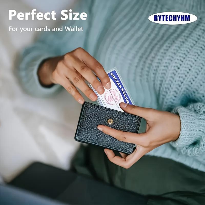 10pcs Transparent Card Sleeves - Reusable, Dustproof, Scan-Friendly Design for Credit, ID,and Bus Cards Ideal for Home, Office, and Gift Use