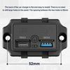 12V-24V Car QC 3.0 USB PD Type C Fast Charger Socket with Touch Switch Power Outlet Quick Charge for Motorcycle RV Boat