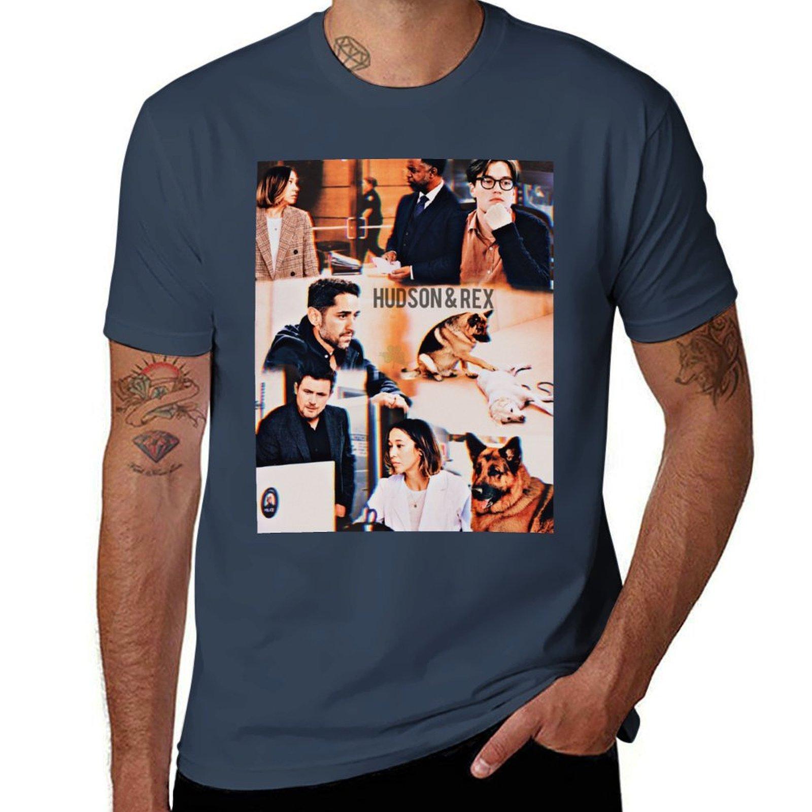 Hudson And Rex T-Shirt graphic shirts quick-drying new gifts and t-shirts plain t shirts men S