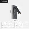 LED Wall Lamp Reading Light For Bedroom Hotel Bedside Spotlight Rotatable Lighting Nordic Modern High Quality Indoor Decoration