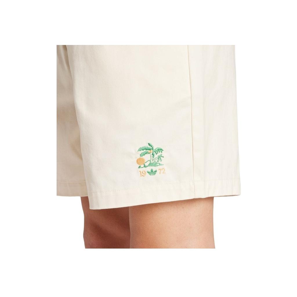 Adidas Originals Loose Fit Mid Rise Casual Shorts Men Shorts White JD6343