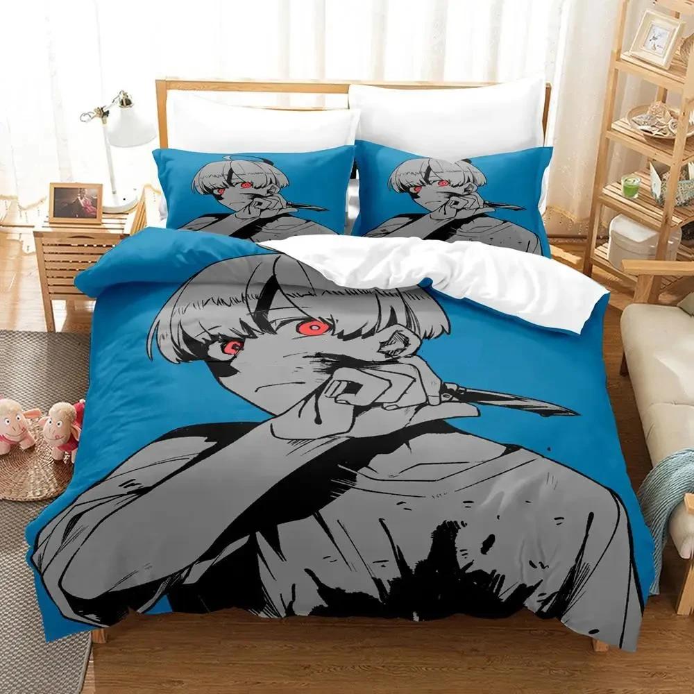 MILGRAM Single Double Queen King Size Bedding Set Boys Bedroom Duvet Cover Set 3D Printed Anime Bed Sheet Set