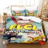 FLCL Alternative Sängkläder Set Enkel Twin Full Queen King Size Sängset Vuxen Barn Sovrum Påslakanset 3D Anime Lakan Set