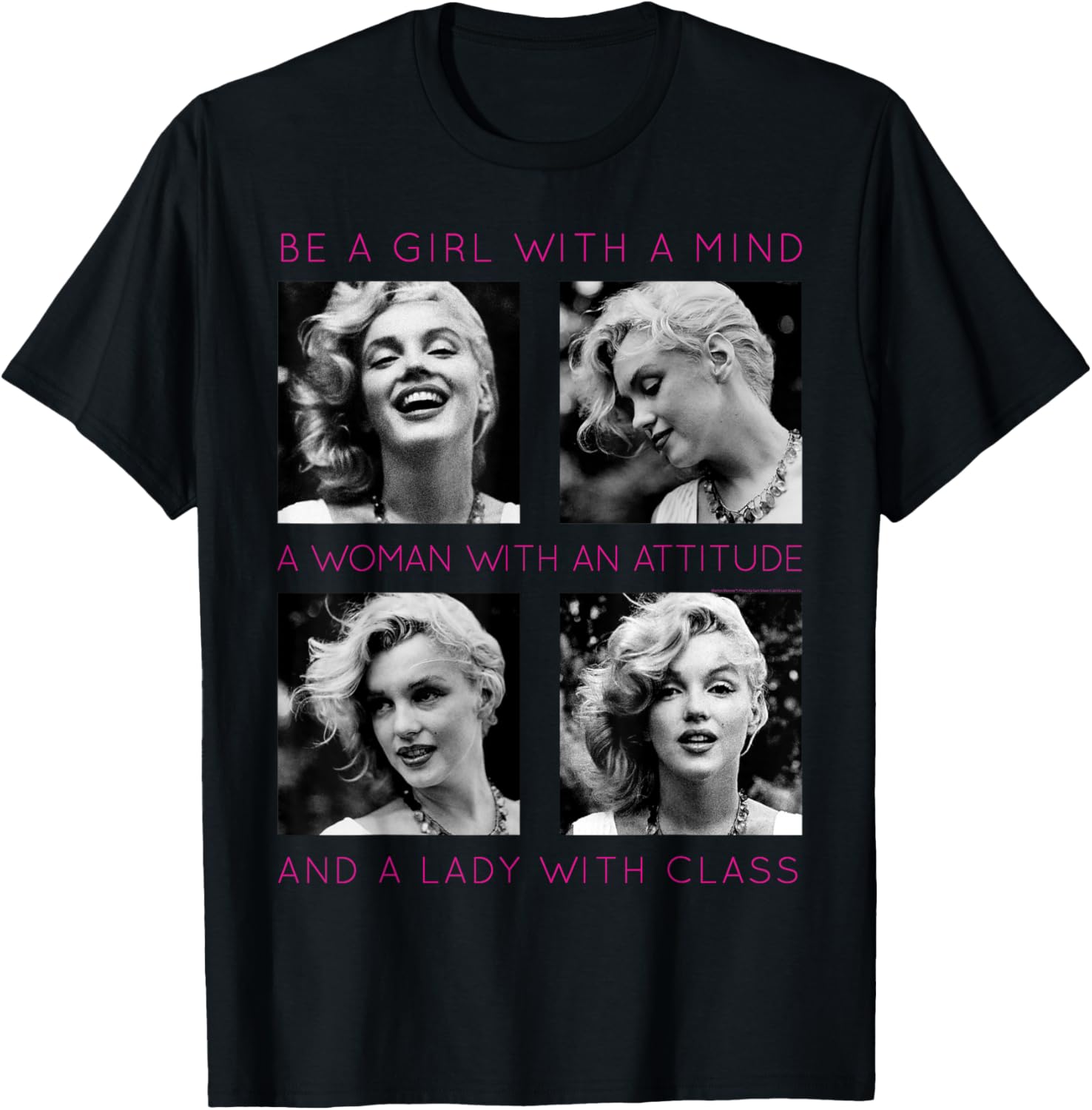 Marilyn Monroe Lady with Class T-Shirt Small S разноцветный