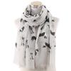 European and American New Cute Dog Print Scarf Women's Outdoor Sunscreen Long Towel