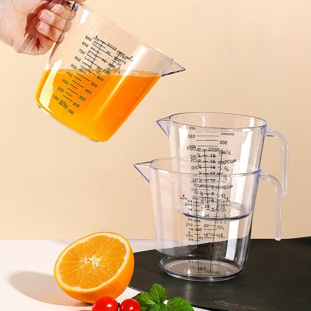 Plastic Measuring Jug 600ml Large Beaker Measuring Cups Graduated Jugs Measuring Jars for Cold