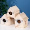 Rainproof Wood Bird House Large Space Bird Nesting Box Practical Birds Breeding Box  For Bird Cage