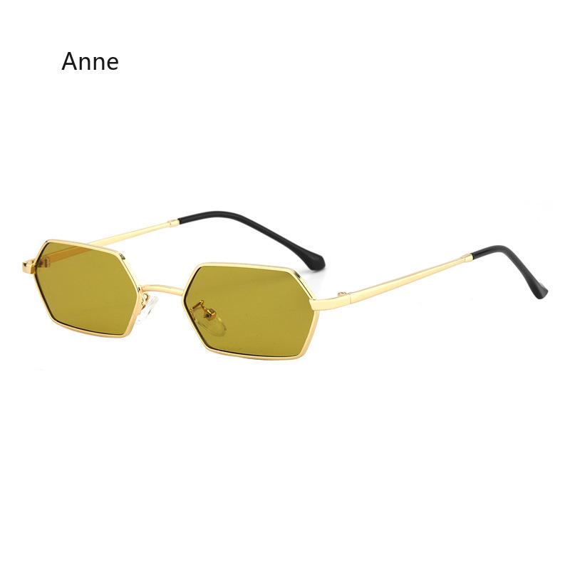 New Personalized Small Frame Women Sunglasses Retro Square Sun Glasses Fashion Men Street Photography Eyeglasses Luxury Designer