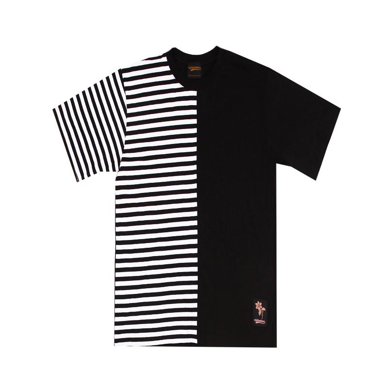 Eight Volume Ev Half Stripe Tee (Black) Sable