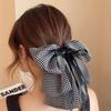 Polka Dot Bow Claw Clip: Elegant Women's Hair Accessory