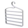 Pants Hanger Space Saver Strong Lode Bearing Plastic Sturdy Construction Trouser Hanger for Bedroom