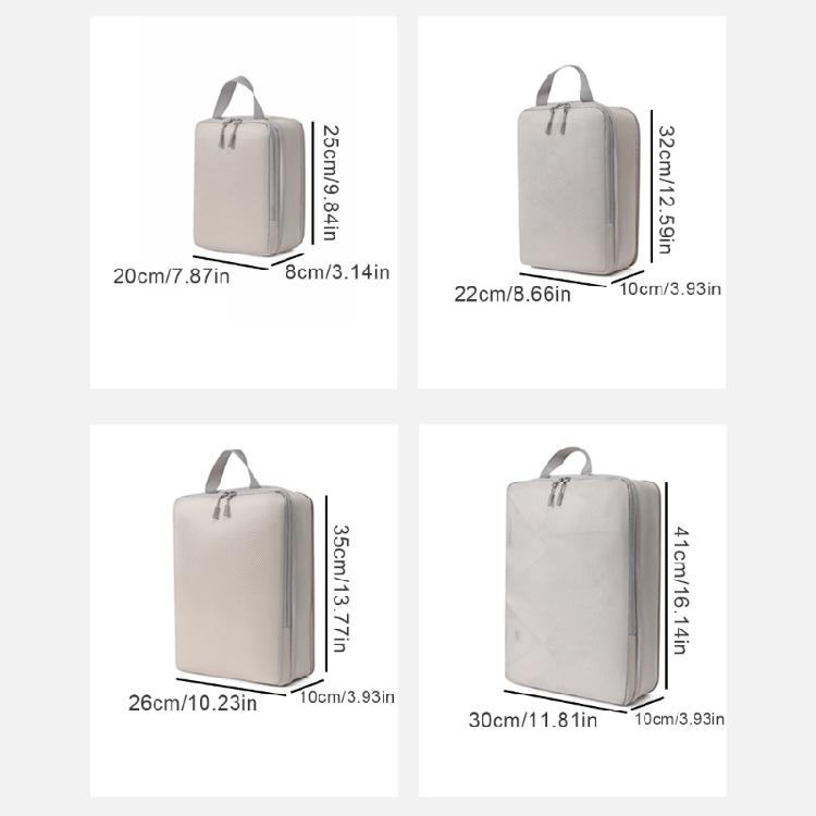 4 Pieces Polyester Compression Storage Bag Practical Closet Organizers Efficient Closet and Luggage Management Tool