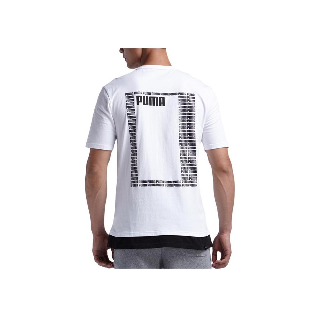 Puma Summer Rebel Short Sleeve T-Shirt Men Tops White 853172-02