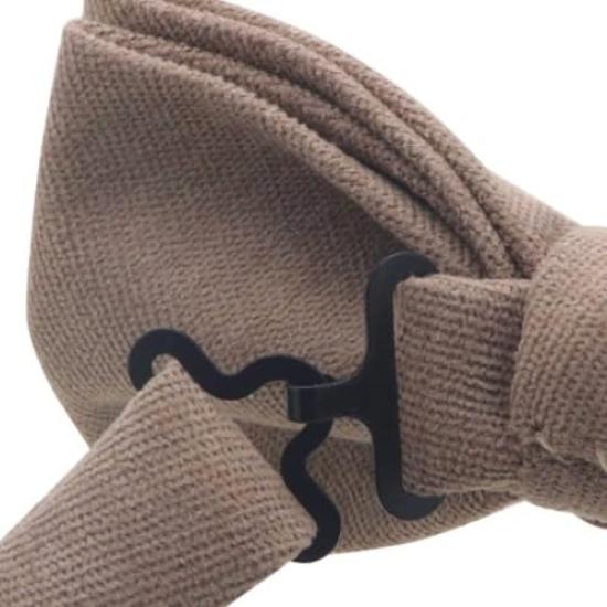 [Bowties.jp] Hellbraune einfarbige Fliege, leicht zu tragender Typ bd413