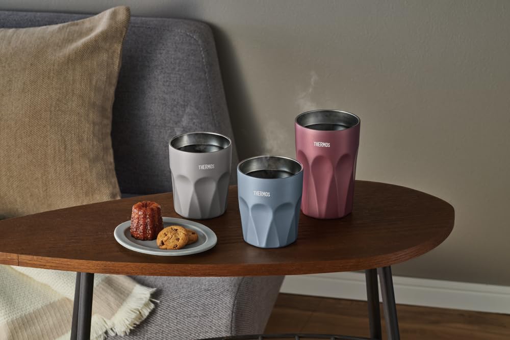 Thermos Vacuum Insulated Tumbler 300ml Misty Blue Glass Cup Design Tumbler MSB JTC-300