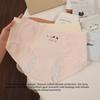 Female Spring and Autumn Pure Cotton 10A Antibacterial Extended Crotch Period Middle Waist Triangle Briefs