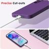 Coque de Protection - BOOLING - Samsung Galaxy A17 4G/5G - Silicone Liquide Anti-Rayure Violet Foncé