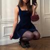 European and American women's clothing French elegant fashion dating clothing velvet suspender dress