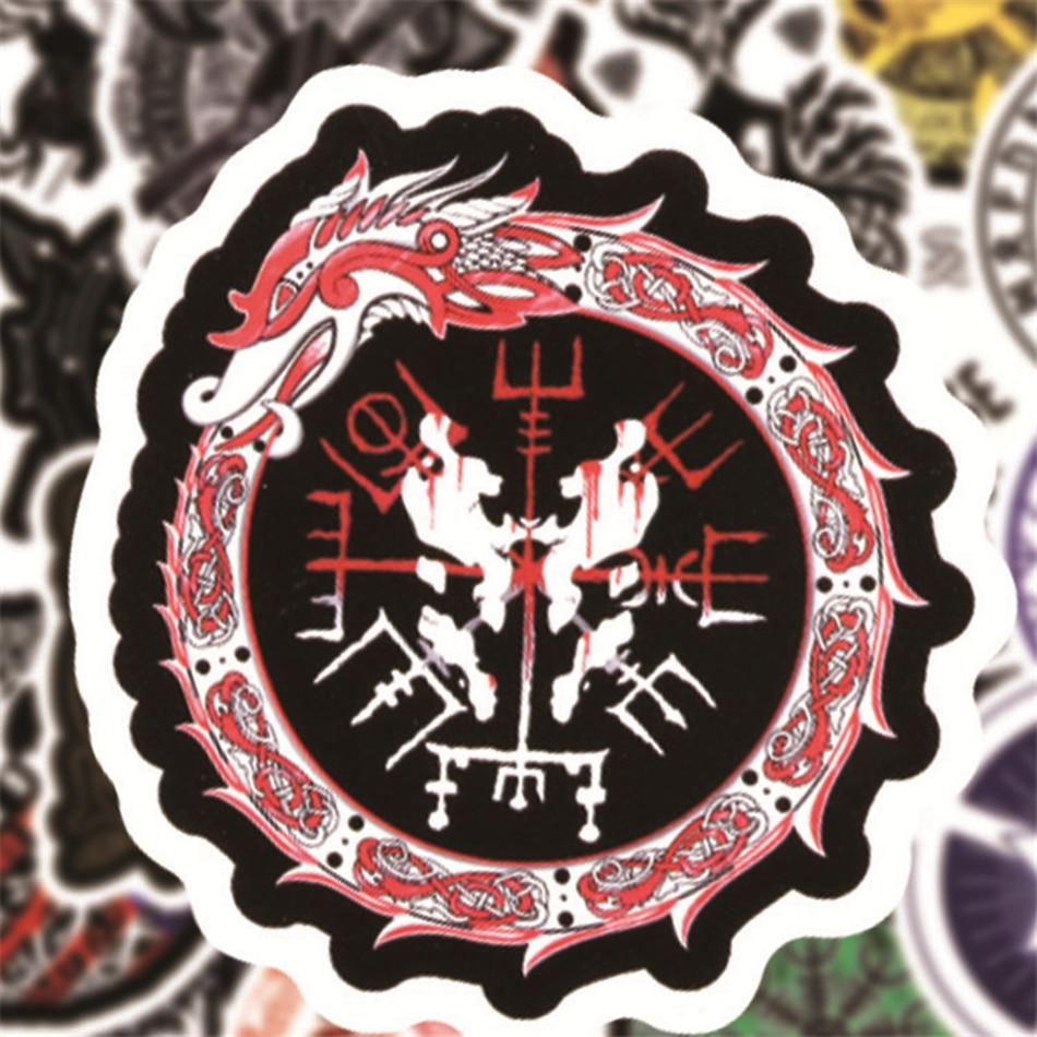 50pcs Pack Retro Totem Cool Stickers Luggage Skateboard Laptop Scrapbook Guitar Waterproof PVC Graffiti Sticker Kids Toys