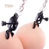 LOL Metal Nipple Clamp Brest Labia Clips with Chain Flirting Adult Game Sex Toys