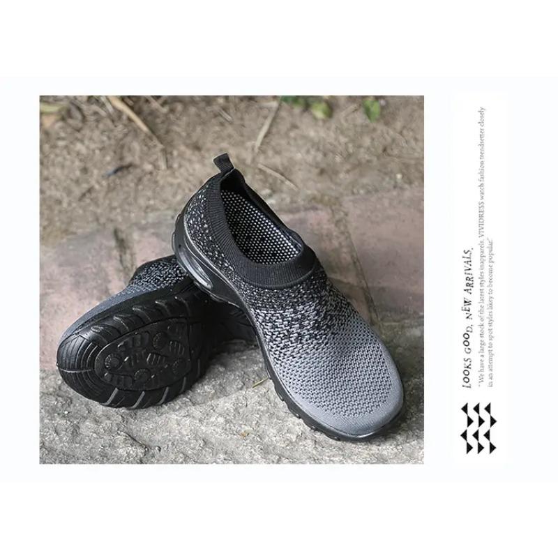 Women's Slip-On Sock Sneakers Breathable Knit Hiking Casual Lightweight Comfortable Shoes