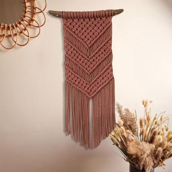 Hand-woven Rope Hanging Material Bag Nordic Style Design Hand-woven Decor Kit Festive Decor Craft Supplies