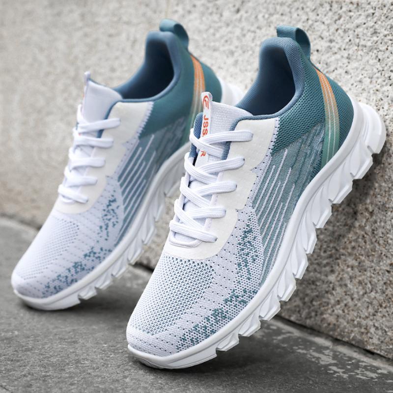 Men's Sneakers Mesh Male Vulcanized Shoes Breathable Comfortable Platform Shoes Lace Up Outdoor Men Running Shoes Trend