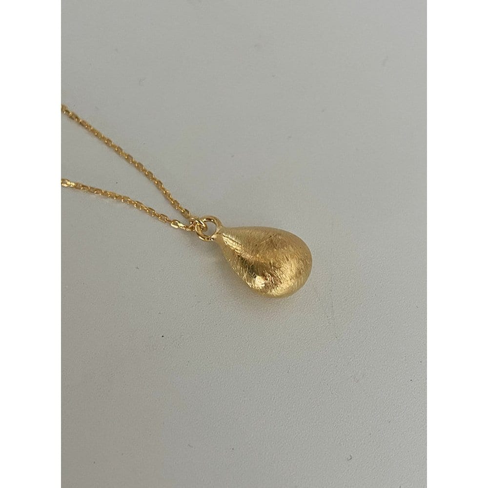 Raindrop Long Necklace [18Kgold Plated]