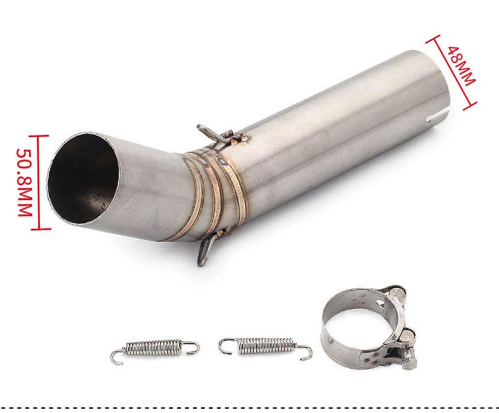 Mid-Pipe Exhaust for GSR750, GSXR600, GSXR1000 K5-K9 Motorcycles