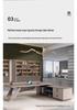 Modern Simple Executive Desk and Chair Set: Large Office Furniture for Presidents and Managers
