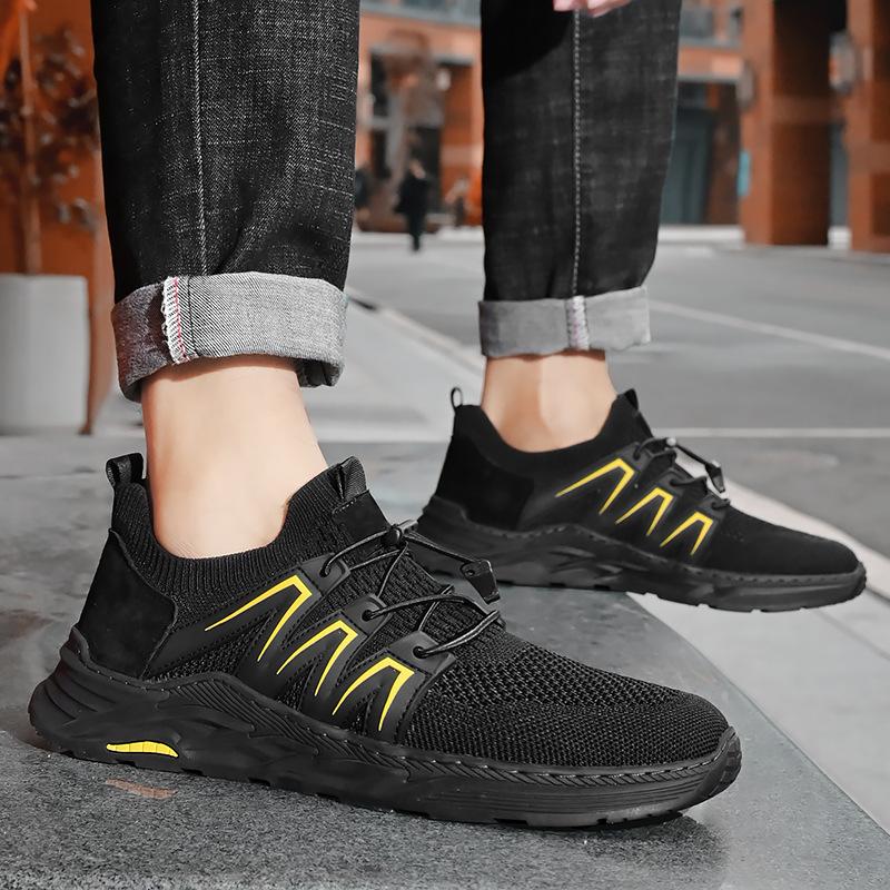 

Summer mesh men s shoes breathable simple foot platform shoes outdoor hollow shoes men s leisure sports single shoes 44 чорний