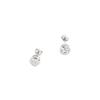 Boucles d'oreilles en argent 925 Luxenter avec zircon brillant finition en rhodié Diamètre 7 mm - Redder