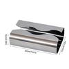 Elegant Curved Stainless Steel Tissue Box Simple Nordic Style Durable Surfaces Easy Refill Paper Holders Home Decors
