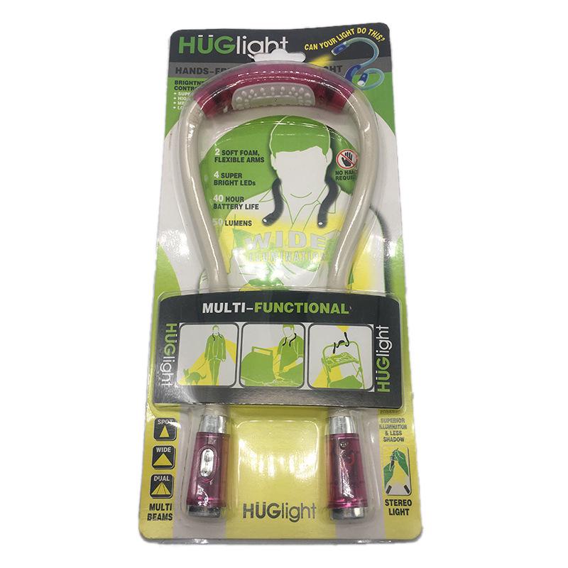 Hug Light Portable LED Headband & Neck Reading Lamp - Versatile Book & Work Light