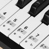 Piano Keyboard Stickers Colorful Bigger Letter Removable for 88/61/54 Key
