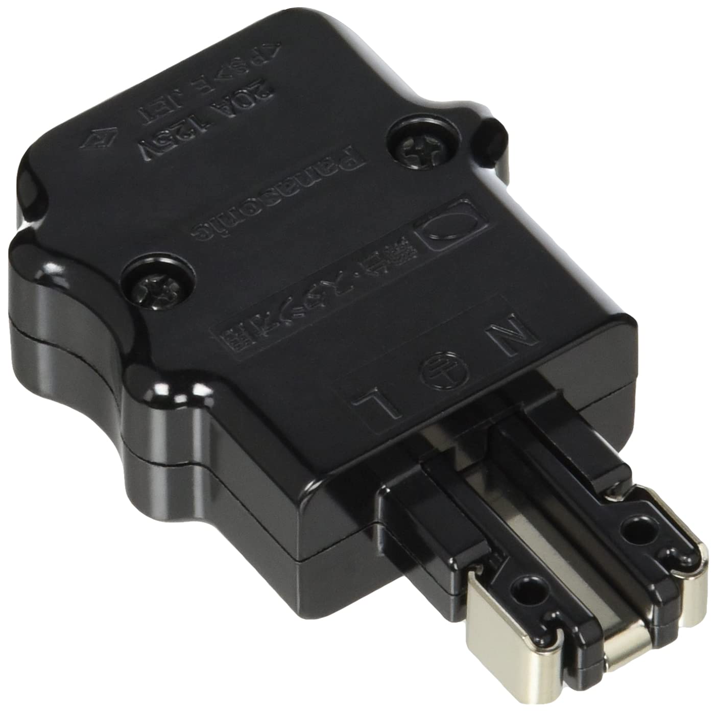 

Panasonic grounding 2P20A cap for stage lighting black WF5820B C-type
