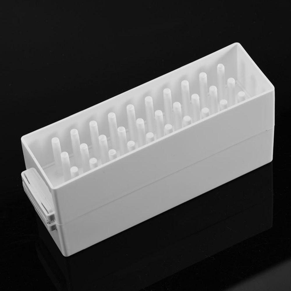 30 Holes Nail Art Drill Grinding Head Bit Holder Display Storage Box Nail Drill Bits Container Stand Display Rack